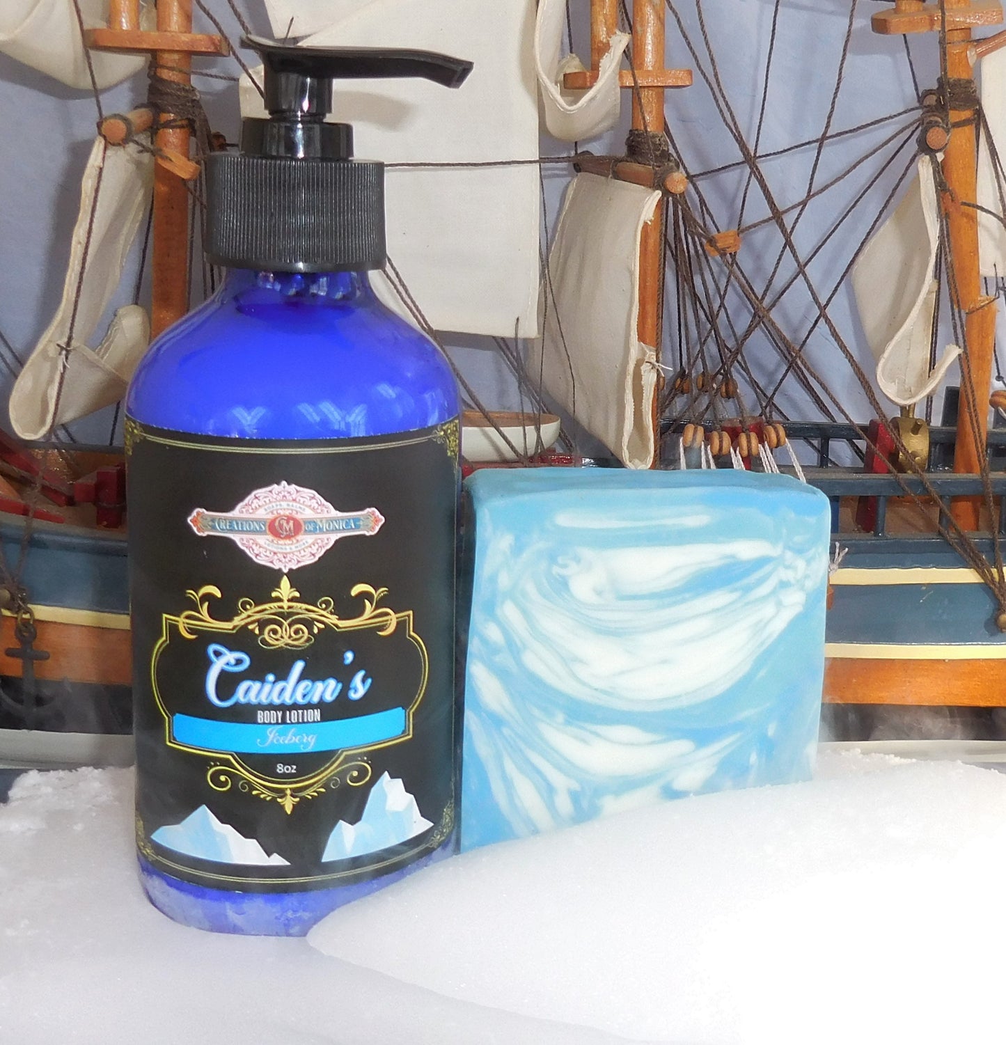 Caiden's Iceberg Soap and 8 oz Lotion Gift Set