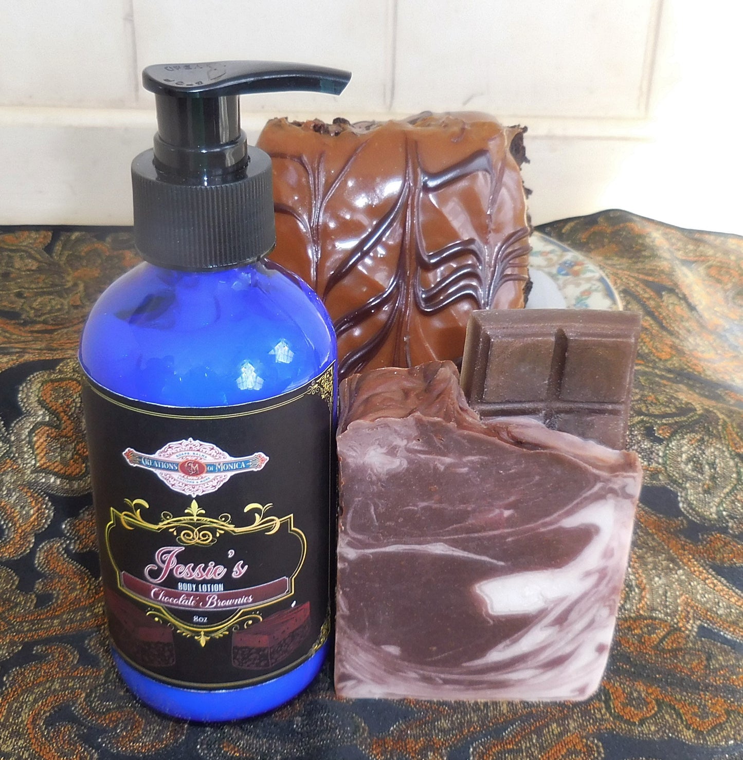 Jessie's Chocolate Brownies Soap and 8 oz Lotion set.