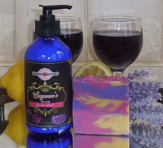 Suzanne's Lavender Punch Soap and 8 oz Lotion Gift Set