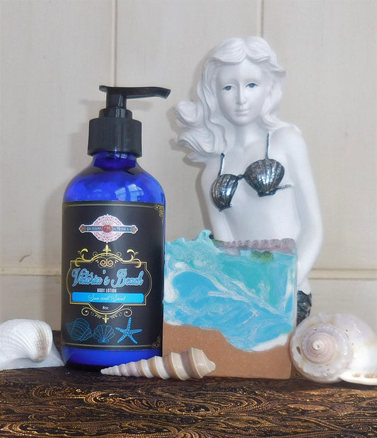 Victoria's Beach Soap and 8 oz Lotion Gift Set